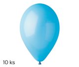 Balónky 10ks OBYČ. modré světle