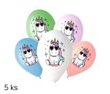 Balónky s potiskem 5ks Unicorn star Balónky s potiskem 5ks Unicorn star