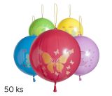 Balónky 50ks Punch s potiskem mix Balónky 50ks Punch s potiskem mix