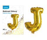 Balónek fóliový J ZLATÝ LUMA Balónek fóliový J ZLATÝ LUMA