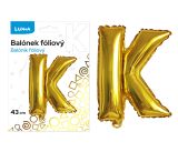 Balónek fóliový  K ZLATÝ LUMA