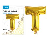 Balónek fóliový T ZLATÝ LUMA Balónek fóliový T ZLATÝ LUMA