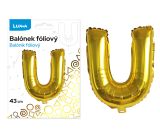 Balónek fóliový U ZLATÝ LUMA Balónek fóliový U ZLATÝ LUMA