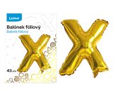 Balónek fóliový X ZLATÝ LUMA Balónek fóliový X ZLATÝ LUMA