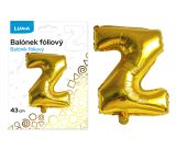 Balónek fóliový  Z ZLATÝ LUMA