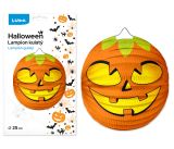 Lampion 25cm kulatý HALLOWEEN dýně (3) LUMA