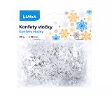 Konfety VLOČKY bílé 20g LUMA Konfety VLOČKY bílé 20g LUMA