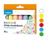 Křídy chodníkové 6ks barevné, krabička LUMA Křídy chodníkové 6ks barevné, krabička LUMA