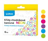 Křídy chodníkové 6ks NEON, krabička LUMA Křídy chodníkové 6ks NEON, krabička LUMA