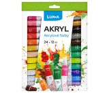 Barvy akrylové sada LUMA 24 barev 12ml Barvy akrylové sada LUMA 24 barev 12ml