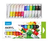 Barvy  akrylové sada LUMA 12 barev 12ml