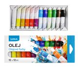 Barvy olejové sada LUMA 12 barev 12ml
