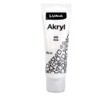 Barvy akrylové  75ml, bílá LUMA