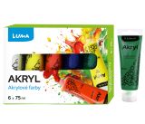 Barvy  akrylové  sada LUMA 6 barev 75ml