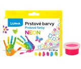 Barvy prstové neon LUMA 6 barev 30ml Barvy prstové neon LUMA 6 barev 30ml