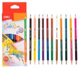 Pastelky DELI trojhranné ColoRun 2v1 24 barev EC00520 Pastelky DELI trojhranné ColoRun 2v1 24 barev EC00520