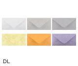 Obálka dopisní  barevná DL metal s ražbou, 220 x 110mm mix