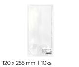 Sáček celofán 120 x 255mm, křížové dno 10ks LUMA Sáček celofán 120 x 255mm, křížové dno 10ks LUMA