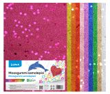 MOOSGUMMI samolepící A4 BIO GLITR s flitry mix LUMA, 10ks
