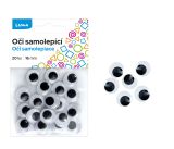 Oči kulaté 16mm, 20ks samolepící LUMA Oči kulaté 16mm, 20ks samolepící LUMA