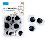 Oči kulaté 28mm, 20ks samolepící LUMA