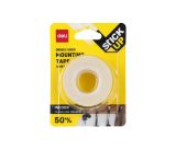 Lepící páska oboustranná montážní 25,4mm x 1,5m STICK UP DELI EA35011 Lepící páska oboustranná montážní 25,4mm x 1,5m STICK UP DELI EA35011