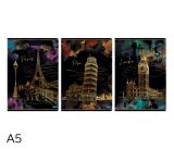 Sešit A5 linka 52l Gold city mix Sešit A5 linka 52l Gold city mix