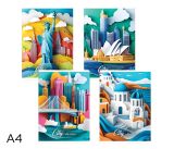 Sešit A4 linka 52l City mix Sešit A4 linka 52l City mix