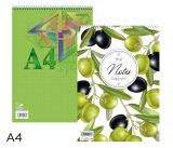 Blok spirála A4 čtvereček 14075 Blok spirála A4 čtvereček 14075