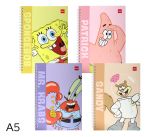Blok spirála A5 linka  60l SPONGEBOB DELI ELA560 mix