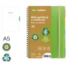 Blok spirála A5 s rozdělovači 100l ECO LUMA Blok spirála A5 s rozdělovači 100l ECO LUMA