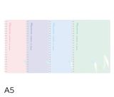 Blok spirála A5 linka 60l MACARON DELI EN403 mix Blok spirála A5 linka 60l MACARON DELI EN403 mix