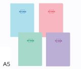 Kniha záznamová A5 linka 96l Pastel mix Kniha záznamová A5 linka 96l Pastel mix