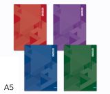 Kniha záznamová A5 linka 160l Unicolor mix