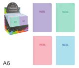 Kniha záznamová A6 linka 96l Pastel mix
