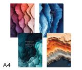 Kniha záznamová A4 linka  96l Waves mix