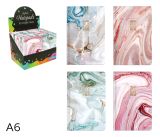 Kniha záznamová A6 linka 96l Marble mix Kniha záznamová A6 linka 96l Marble mix
