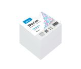 Bloček KOSTKA bílá 90 x 90 x 80mm nelepená LUMA Bloček KOSTKA bílá 90 x 90 x 80mm nelepená LUMA