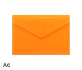 Obal spisový s klopou a drukem A6 neon LUMA, oranžový Obal spisový s klopou a drukem A6 neon LUMA, oranžový