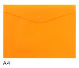 Obal spisový s klopou a drukem A4 neon LUMA, oranžový Obal spisový s klopou a drukem A4 neon LUMA, oranžový