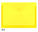 Obal spisový s klopou a drukem A4 rozšířený LUMA, žlutý Obal spisový s klopou a drukem A4 rozšířený LUMA, žlutý
