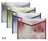 Obal spisový s klopou a drukem A4 LUMA obšitý CLOUDS mix Obal spisový s klopou a drukem A4 LUMA obšitý CLOUDS mix