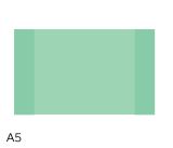 Obal na sešit A5 180mic PASTEL LUMA zelený Obal na sešit A5 180mic PASTEL LUMA zelený