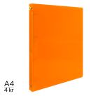 Pořadač LUMA A4 4 kroužkový oranžový Pořadač LUMA A4 4 kroužkový oranžový