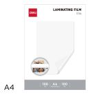Laminovací fólie A4/100 mic, antistatická DELI ET174, 100ks Laminovací fólie A4/100 mic, antistatická DELI ET174, 100ks