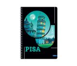 Blok spirála A5 linka Metropolis, Pisa, 80l Blok spirála A5 linka Metropolis, Pisa, 80l