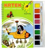 AKIM omalovánky A5 s barvami  Krtek 2