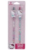 Tužka s gumou a figurkou Hello Kitty 2 ks na blistru vzor 3 Tužka s gumou a figurkou Hello Kitty 2 ks na blistru vzor 3