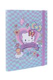 Desky na sešity A5 s širokou gumou - Hello Kitty vzor 1 Desky na sešity A5 s širokou gumou - Hello Kitty vzor 1