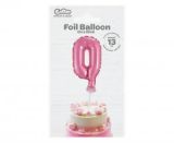 GD balónek fóliový 13cm 0 růžová